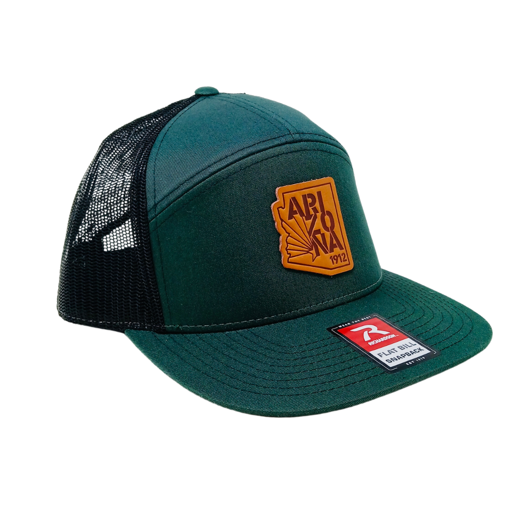168 Seven Panel Flat Bill Snapback