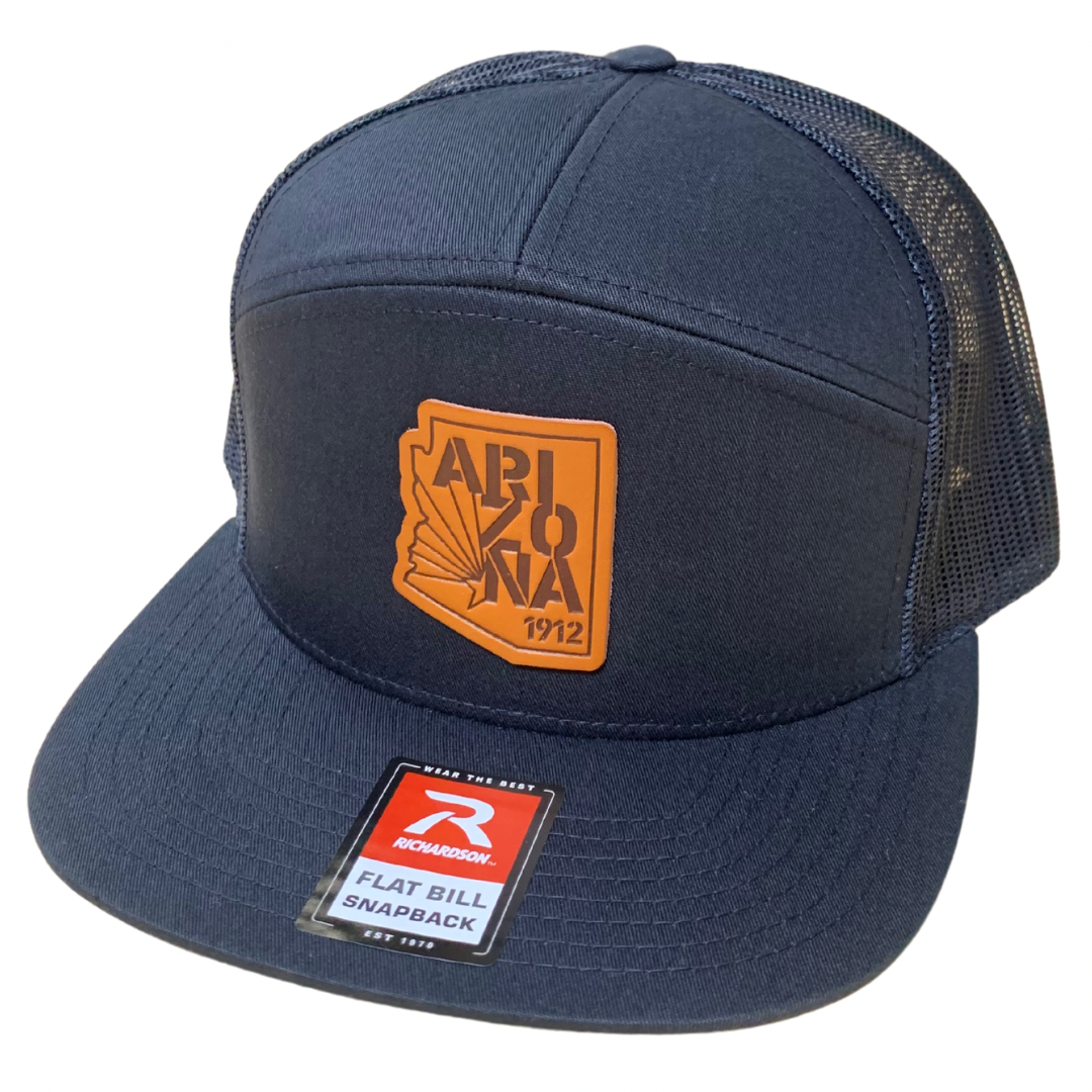 168 Seven Panel Flat Bill Snapback