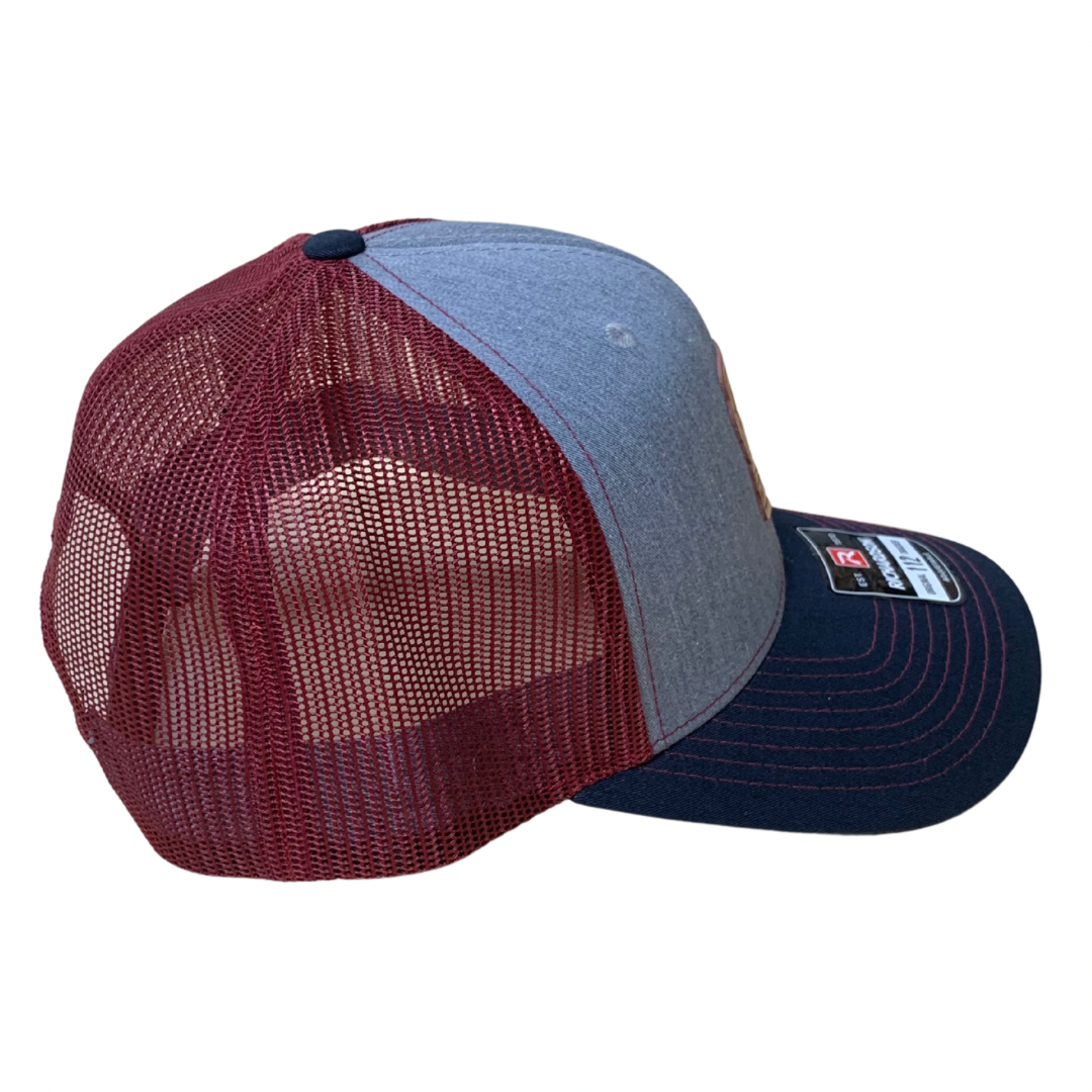 112 Snapback, Cardinal / Navy / Heather Grey