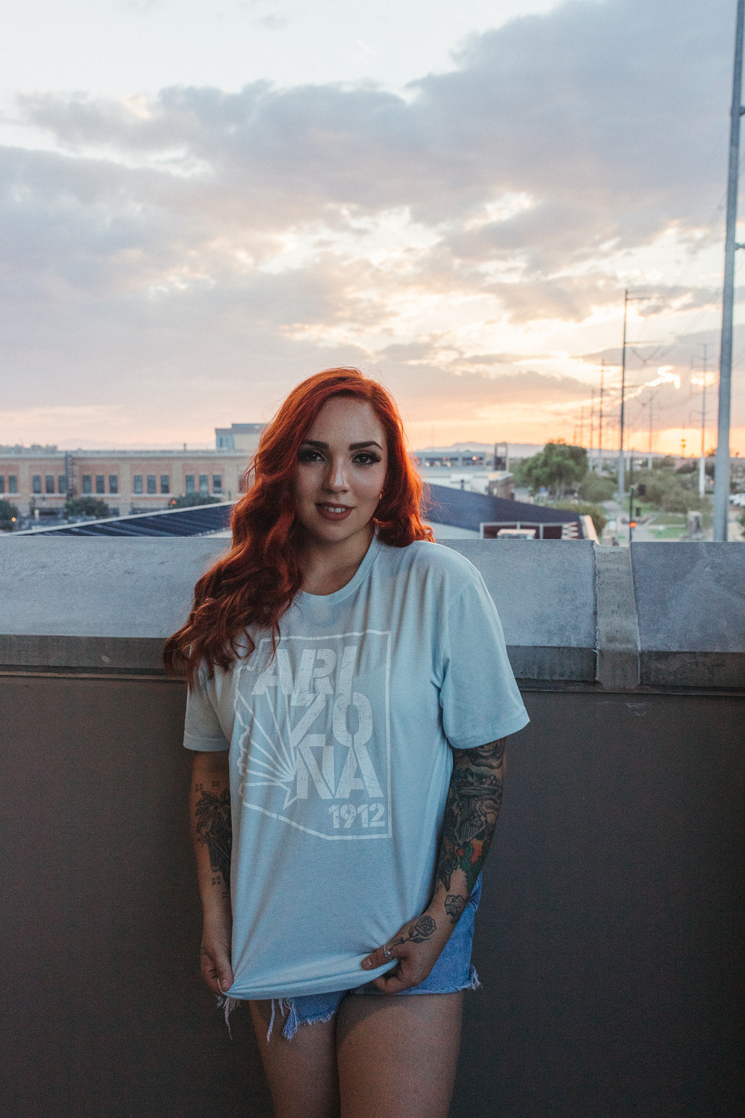 Arizona 1912 Tee, Ice Blue