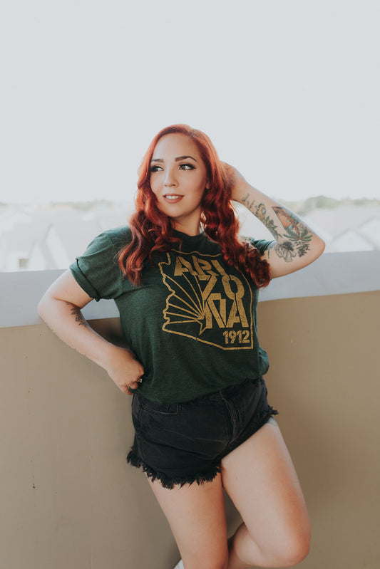 Arizona 1912 Tee, Dark Green